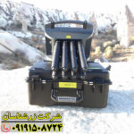 فلزیاب پروتون 8 سنسور در حال کار با نمایش واضح سنسورها و قابلیت‌های تصویربرداری حرارتی برای کشف دقیق فلزات زیر زمین 09191508724