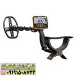 نمای کلی دستگاه فلزیاب Garrett Apex با کویل ضدآب Viper و طراحی ارگونومیک 09191508724